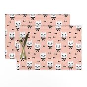 fancy cat // cute cat blush fabric bows bow fabric andrea lauren design