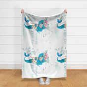 Dream Big Little One Mermaid Blue 90 degrees