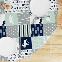 northern lights patchwork wholecloth (90)|| bear and moose