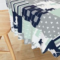 northern lights patchwork wholecloth (90)|| bear and moose