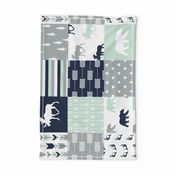 northern lights patchwork wholecloth (90)|| bear and moose