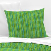 Flower Chevron - Green