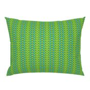 Flower Chevron - Green