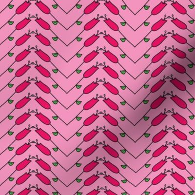 Flower Chevron - Pink