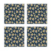 Ditsy Sunflowers Navy