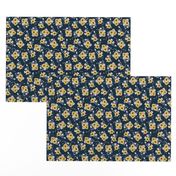 Ditsy Sunflowers Navy