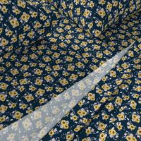 Ditsy Sunflowers Navy