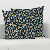 Ditsy Sunflowers Navy