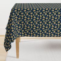 Ditsy Sunflowers Navy