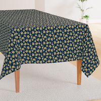 Ditsy Sunflowers Navy