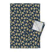 Ditsy Sunflowers Navy