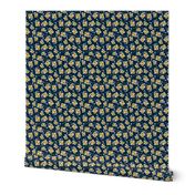 Ditsy Sunflowers Navy