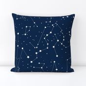 Star Map -dark blue - 42 inch width