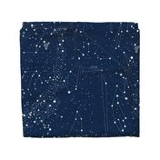 Star Map -dark blue - 42 inch width