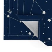 Star Map -dark blue - 42 inch width