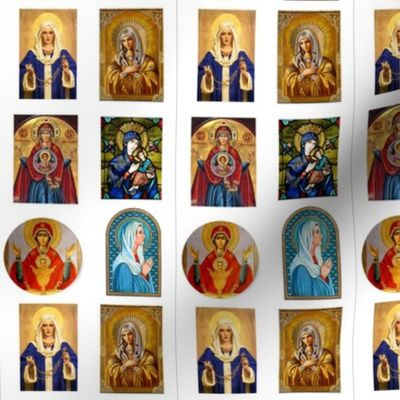 mary icons 1.5 x 2 approx