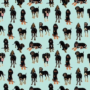 Black and Tan Coonhounds