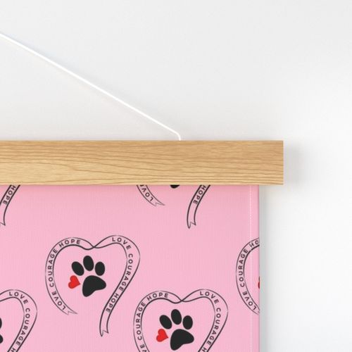 Pet Cancer Ribbon Pink