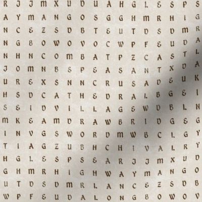 Medieval Word Search