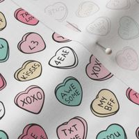 Conversation Candy Hearts Valentine Love  Tiny Small