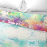  Watercolor pastel clouds