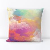  Watercolor pastel clouds