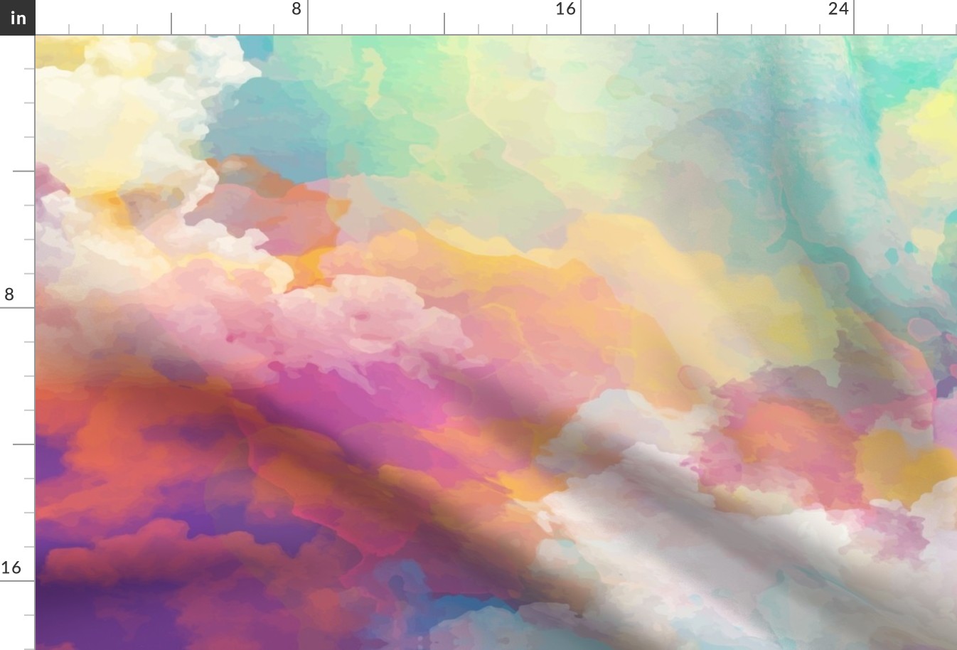  Watercolor pastel clouds