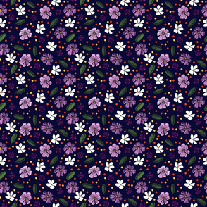 lovely lavender on navy