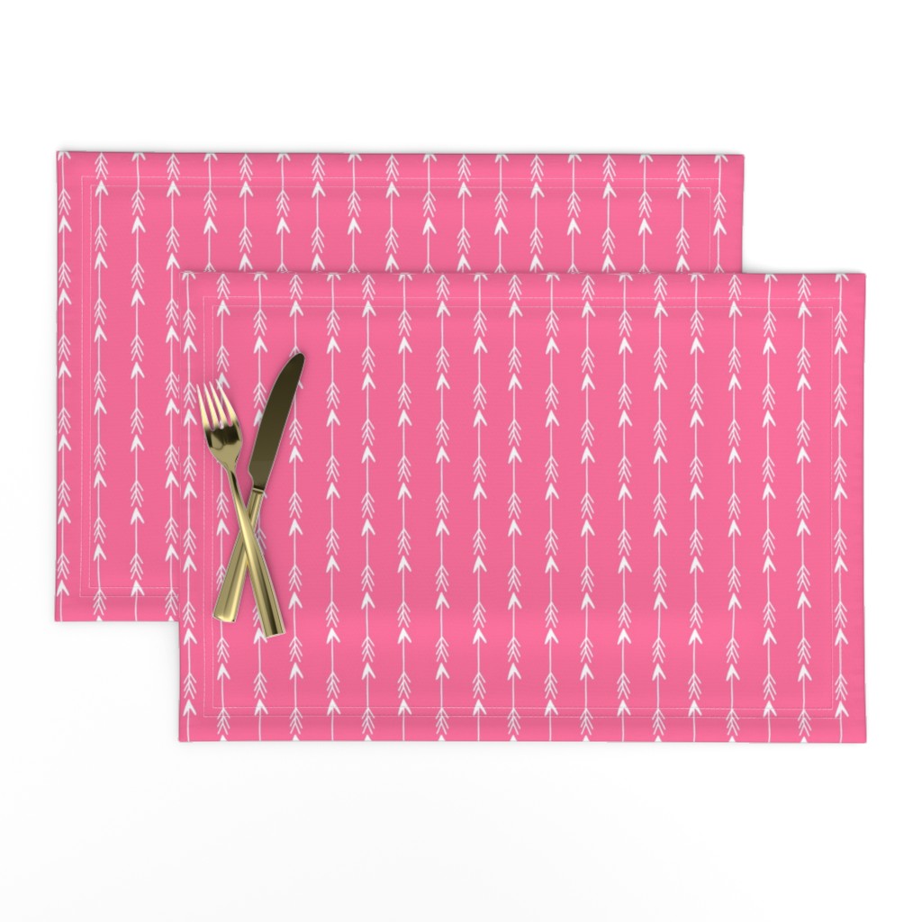 arrows // bright pink arrow fabric