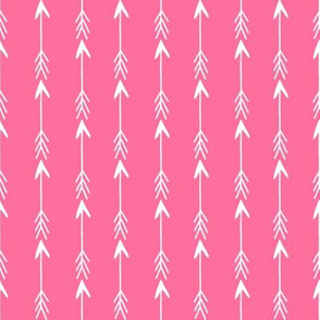 arrows // bright pink arrow fabric