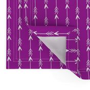 arrows // purple arrow fabric brights