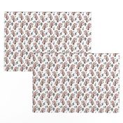 dinosaurs // pink dino fabric girls dinosuars design cute pastels pink dinosaur pink and grey