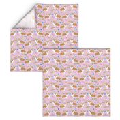 corgi easter bunny pastel spring fabric cute easter design