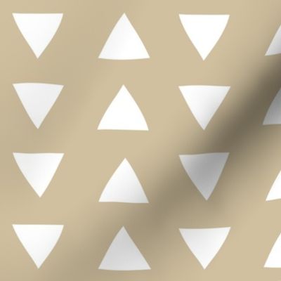 Taupe Hand Drawn Triangles