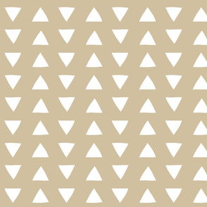 Taupe Hand Drawn Triangles