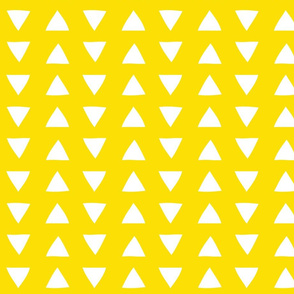 Yellow Hand Drawn Triangles