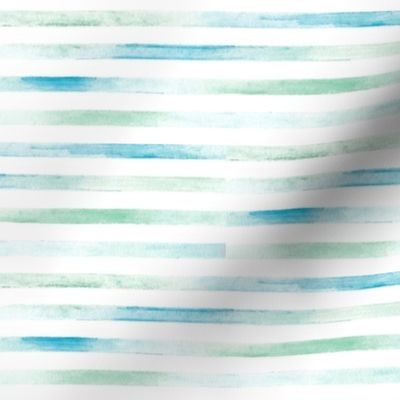 blue and green watercolor stripes
