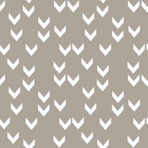 Taupe Scattered Chevron