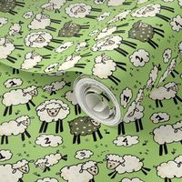 Out for the Count!-green / sheep 