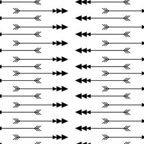 Black + White Arrows -n- Stripes