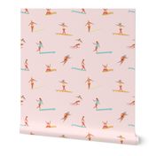 Girls surfers pink small scale