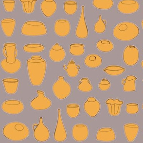 Clay Pots Retro Colours