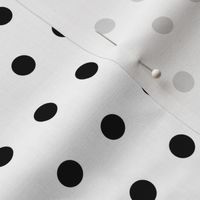 Classic Black Polka Dots in White