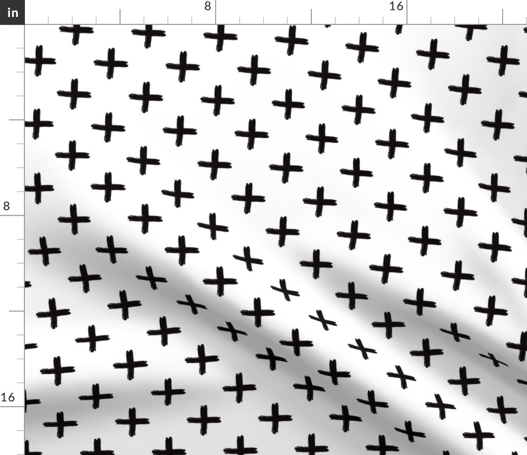 Swiss Cross in Black + White