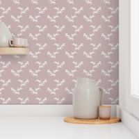 Running Rabbits Pink Linen