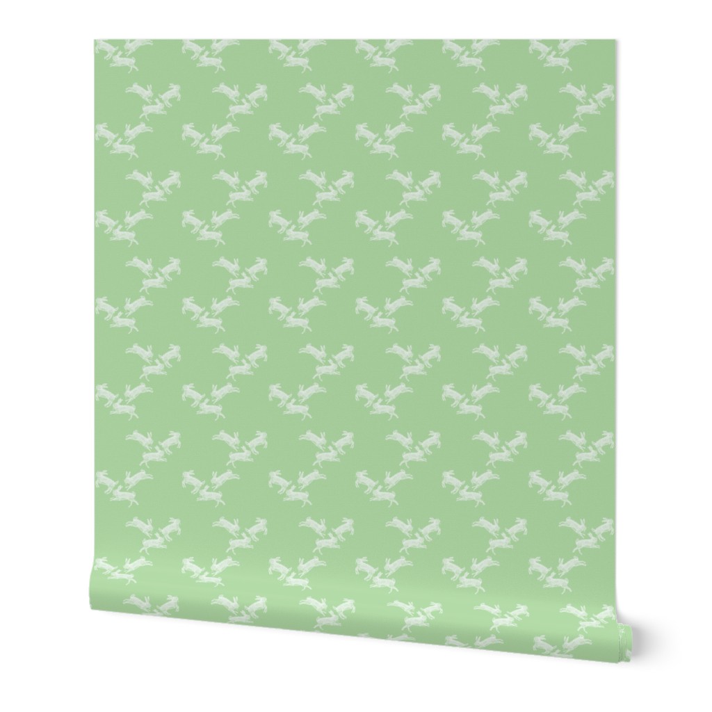 Running_Rabbits_Green_Linen