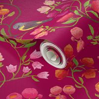 Embroidered Chinoiserie Ruby