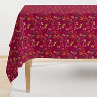 Embroidered Chinoiserie Ruby