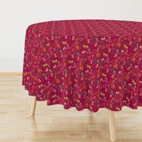 Embroidered Chinoiserie Ruby
