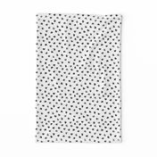 Abstract scandinavian style pastel gray hearts love print for Valentine black and white small